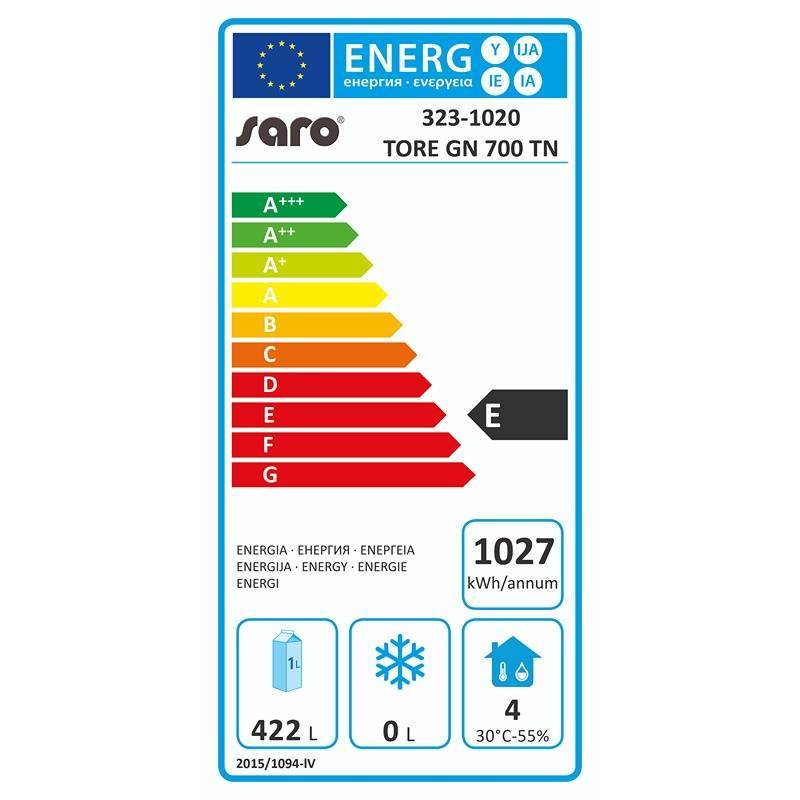 Saro Køleskab med ventilation TORE GN TN - 700 - Billede 2
