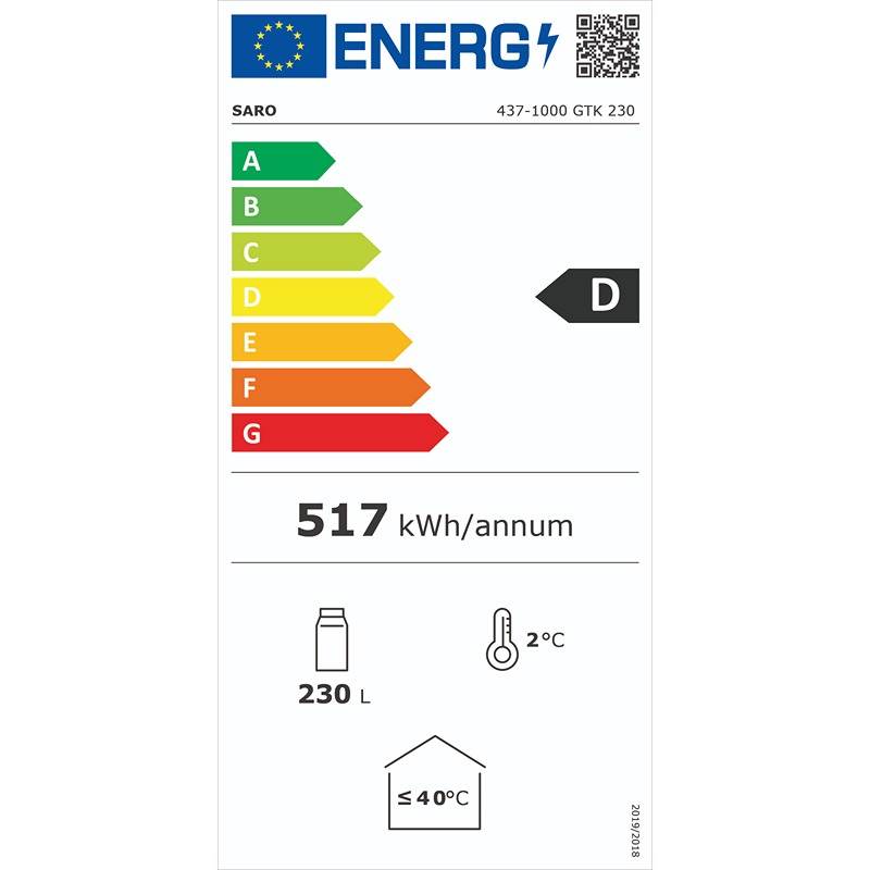 Saro Køleskab med ventilation GTK 230 - Billede 2